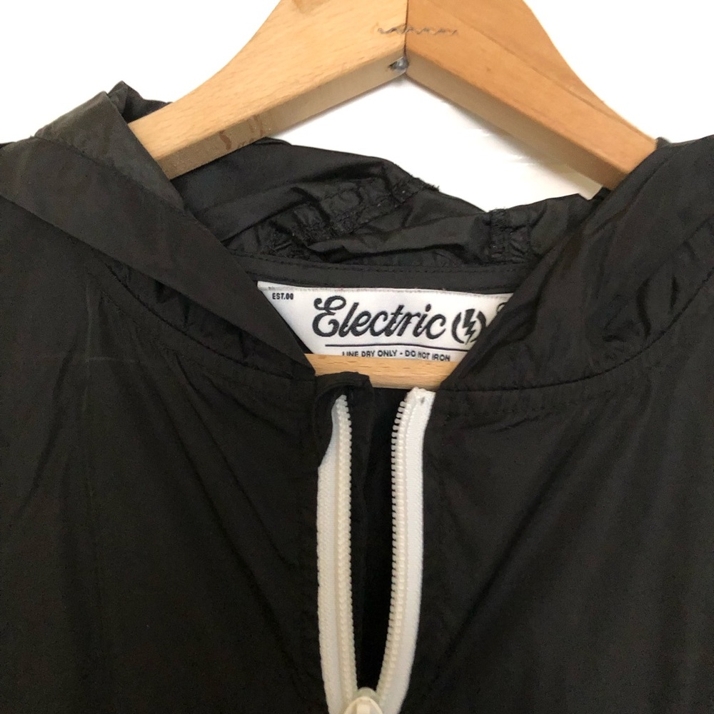 Electric Beggar Jacket Nylon Black Windbreaker - Picture 4 of 13